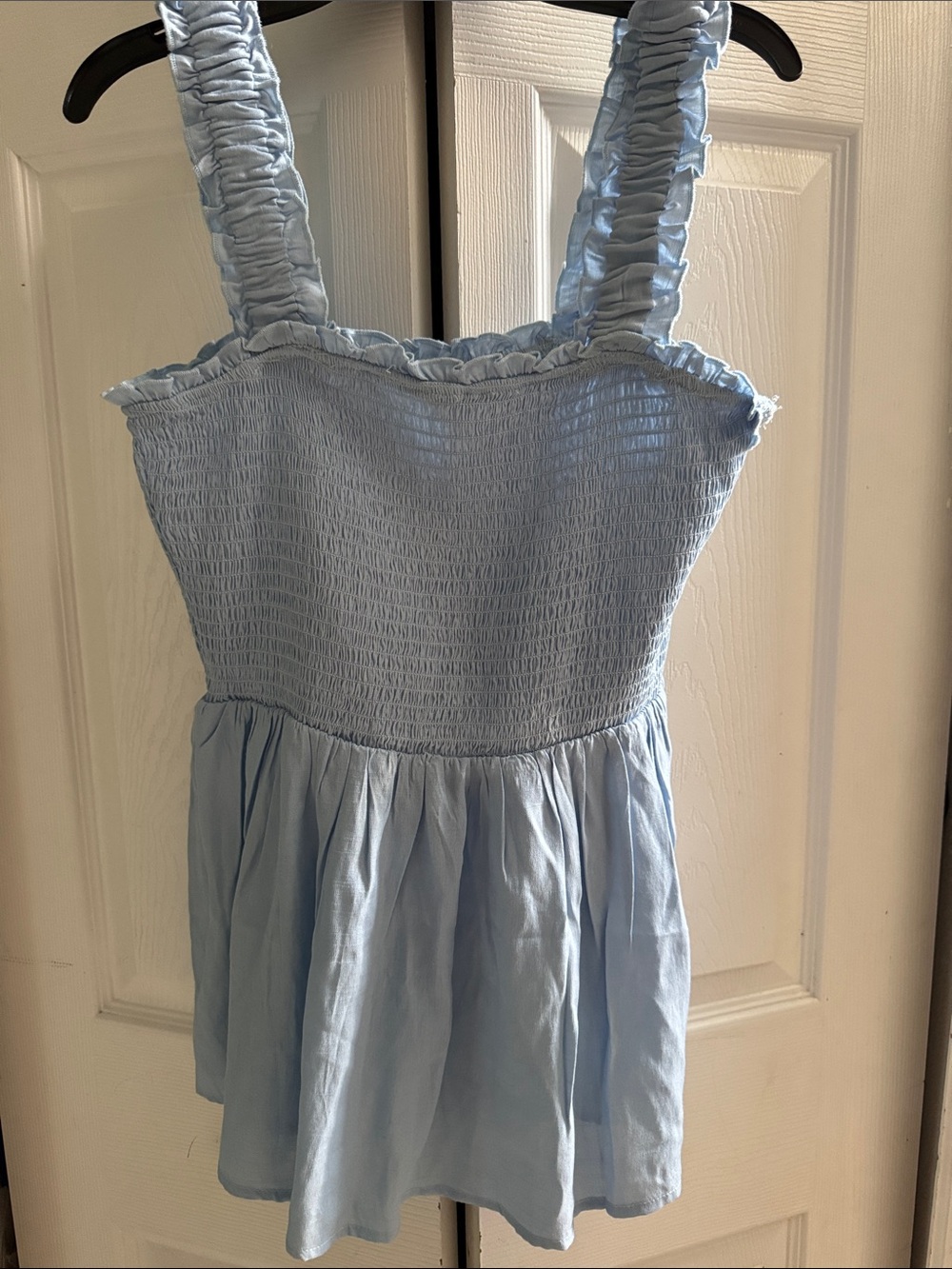 Blue Sleeveless Babydoll Top by I43 Story ! NWT